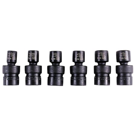 3/8 Drive Socket Set, Metric, 6 Pcs